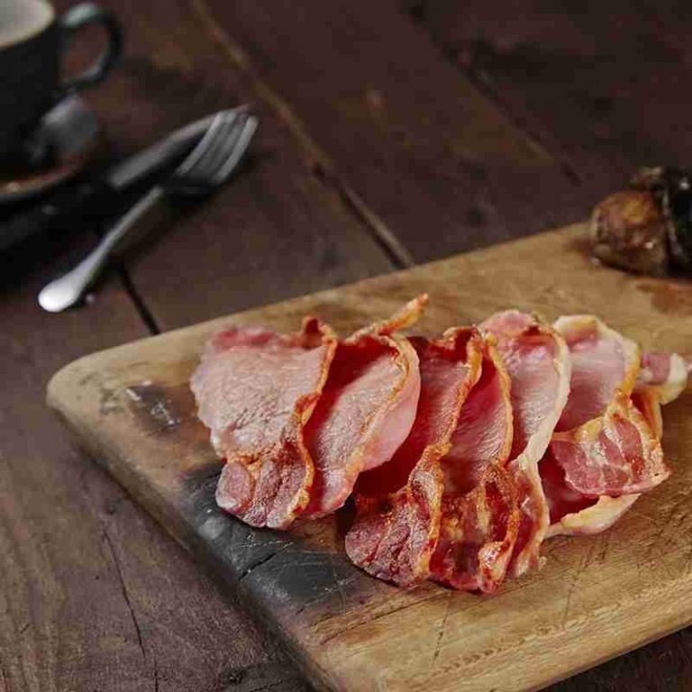 Unsmoked Rindless Back Bacon Supreme Sausages